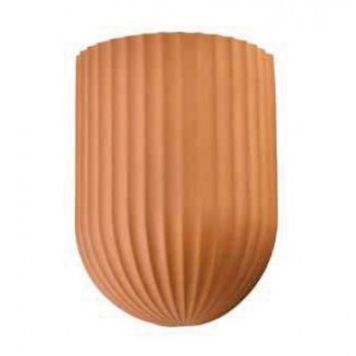 Γύψινη Απλίκα Τοίχου με ντουί GU10 230V Στρογγυλή Τερακότα 43074-T